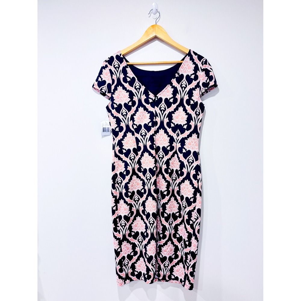 RONNIE NICOLE Navy floral sheath dress | Elegant Office | Size 14 - Picture 6 of 6